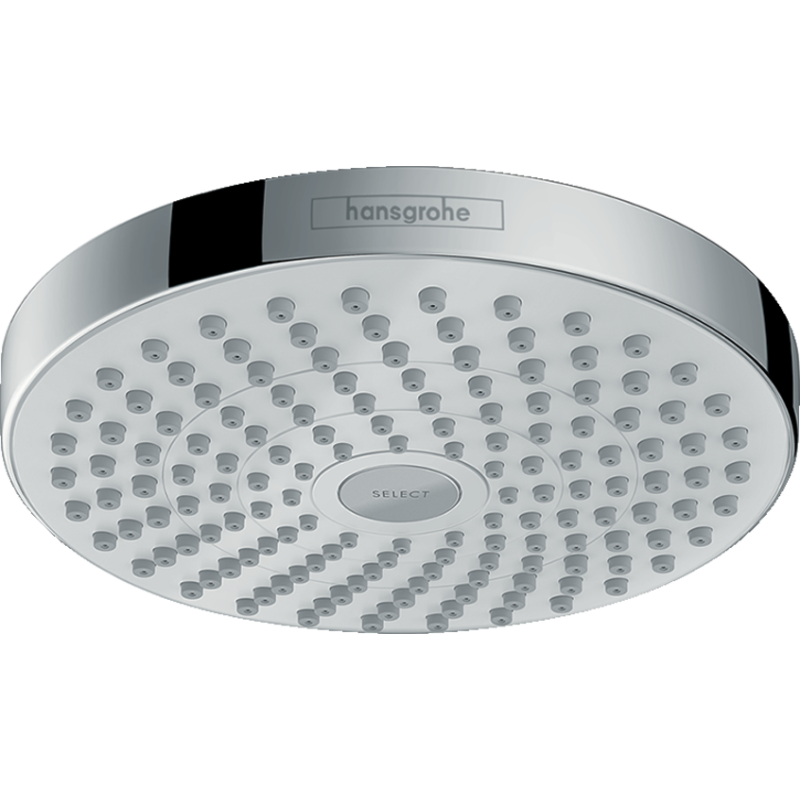 Верхній душ hansgrohe Croma Select S 180, 2jet EcoSmart 26523400 білий/хром