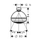 Верхній душ hansgrohe Crometta 85 Green 1jet 28423000 хром