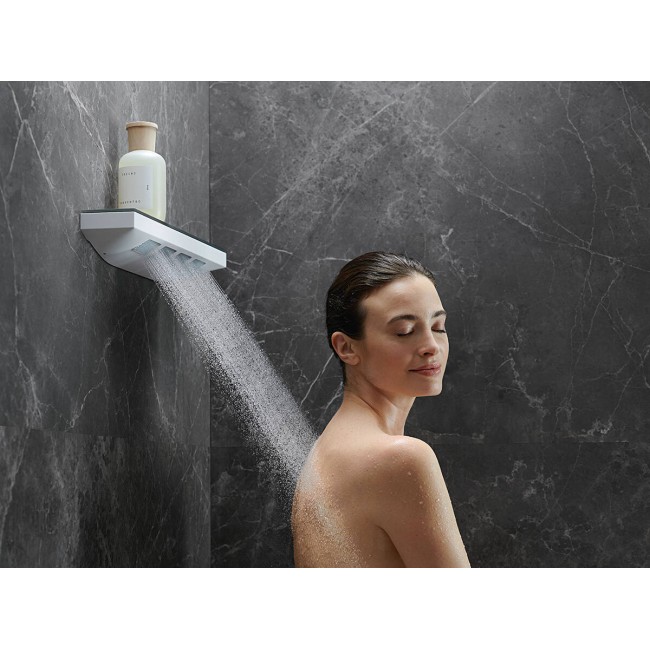 Верхний душ hansgrohe Rainfinity 360 3jet с настенным соединителем 26234700 белый матовый