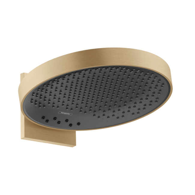 Верхний душ hansgrohe Rainfinity 360 3jet с настенным соединителем 26234140 бронза матовый