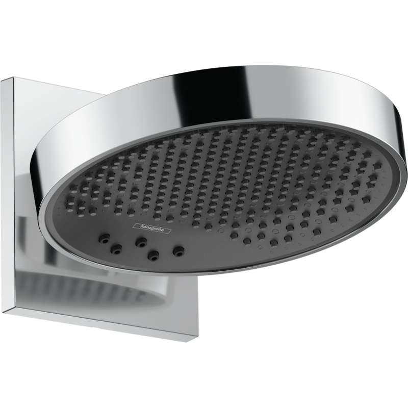 Верхній душ hansgrohe Rainfinity 250 3jet EcoSmart з настінним з'єднувачем 26233000 хром