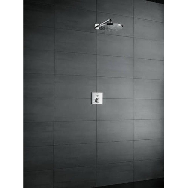 Верхний душ hansgrohe Raindance Select S 240 2jet EcoSmart настенный, белый/хром 26470400
