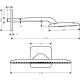 Верхній душ hansgrohe Raindance E 430 AIR 1jet, хром 27372000