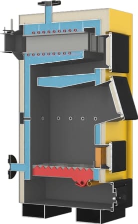Котел Данко-ТНЕК в разрезе