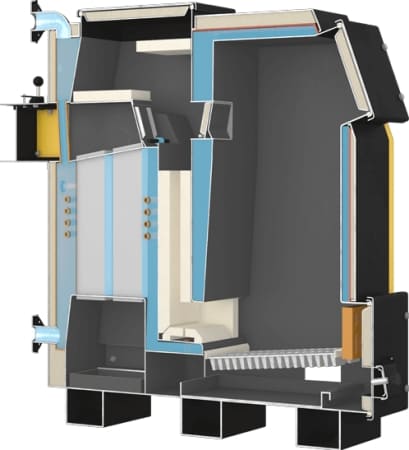 Котел Данко-20 ТНДК в разрезе