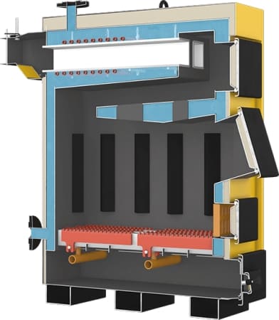 Котел Данко-Т в розрізі Котел Данко-Т в розрізі