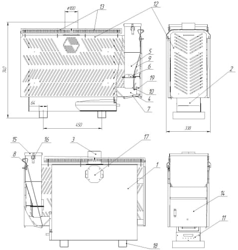 Конструкція конвектора Данко Конструкція конвектора Данко